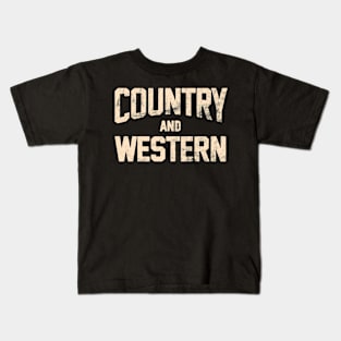 Country And Western, Country Music Concert Festival Kids T-Shirt